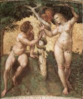 Raphael - Stanza della Segnatura, Adam and Eve